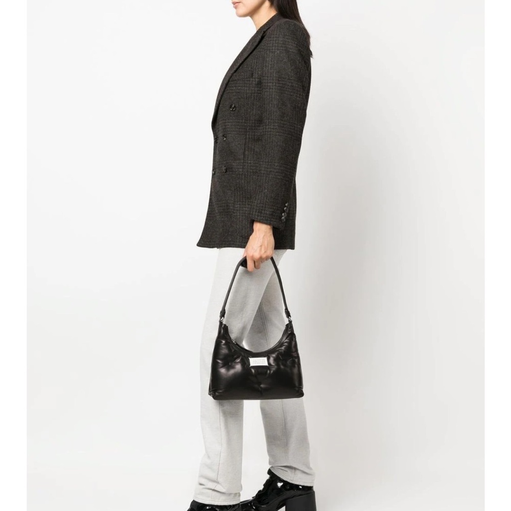 Maison Martin Margiela Black Padded Leather Crossbody Bag - Picture 13 of 13